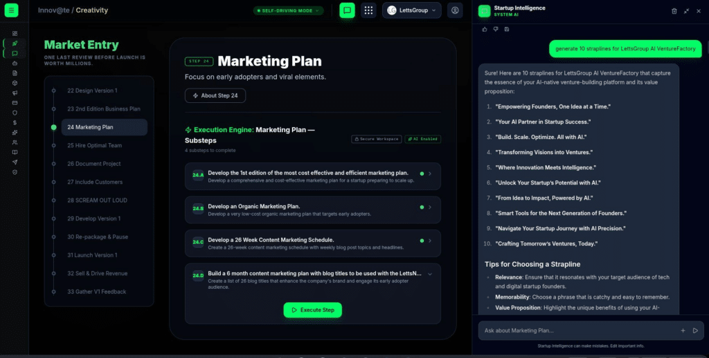LettsGroup AI VentureFactory 1.5 - Startup Intelligence Supercharged