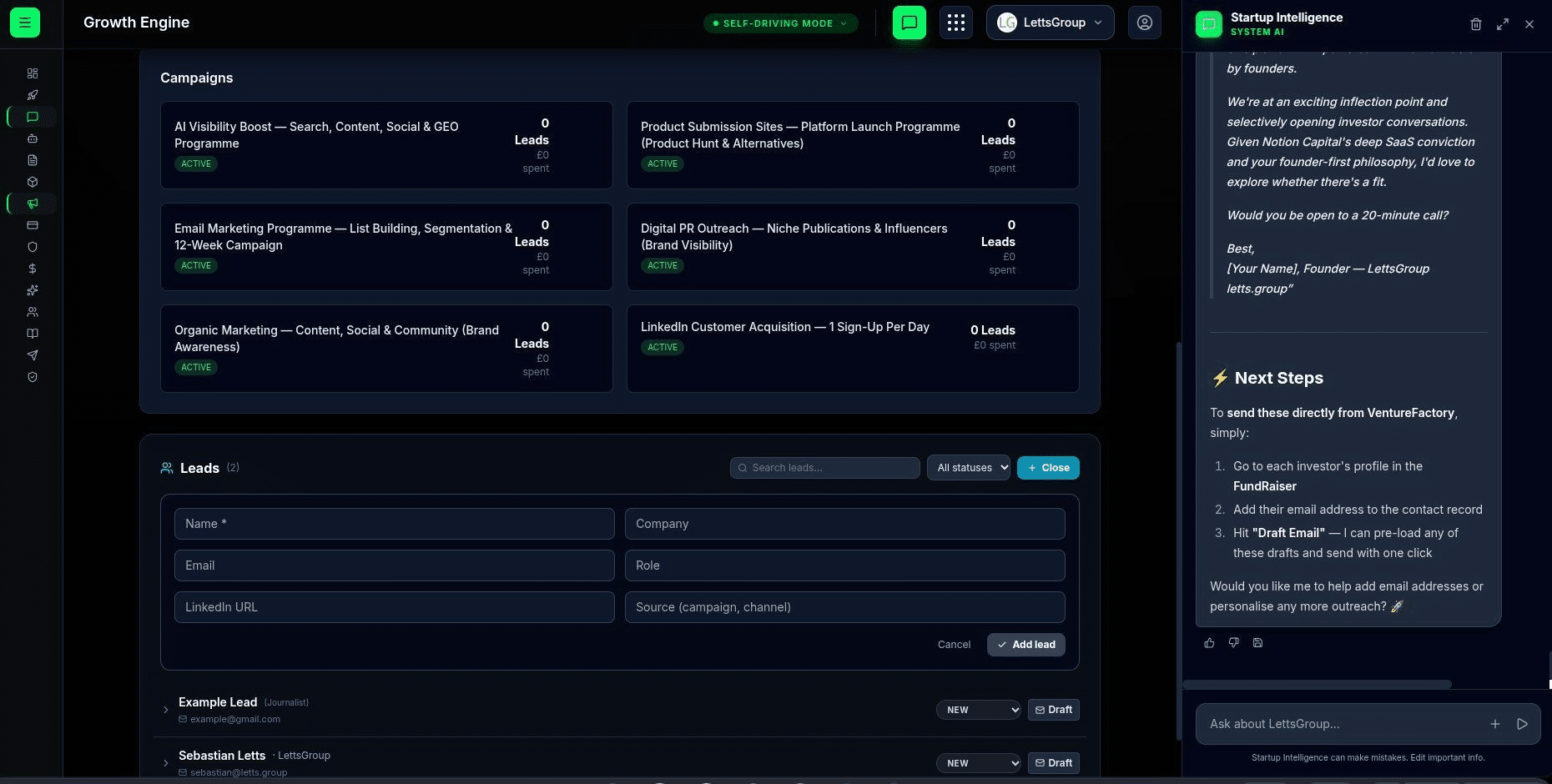 Your Venture, More Connected: Introducing AI VentureFactory 1.5