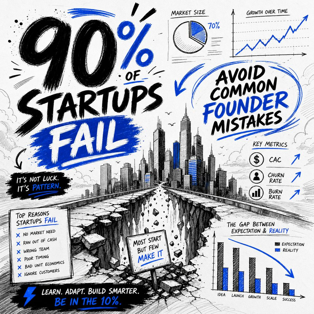 Why 90% of Startups Fail — And the 3 Things That Actually Prevent It