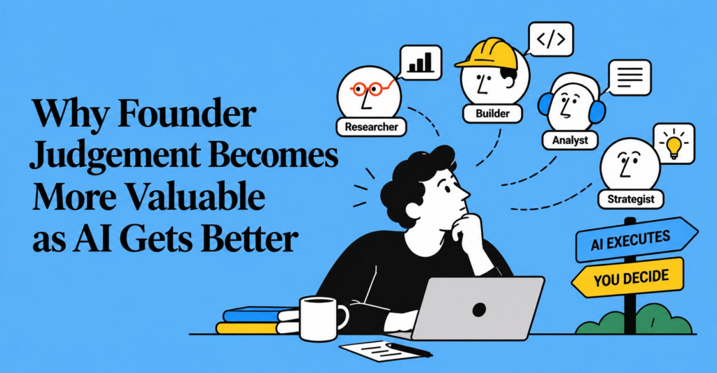 Why Founder Judgement Becomes More Valuable as AI Gets Better