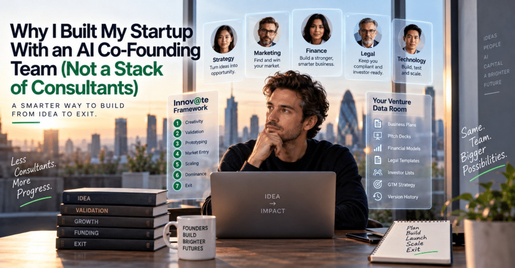 Why I Built My Startup With an AI Co-Founding Team (Not a Stack of Consultants)
