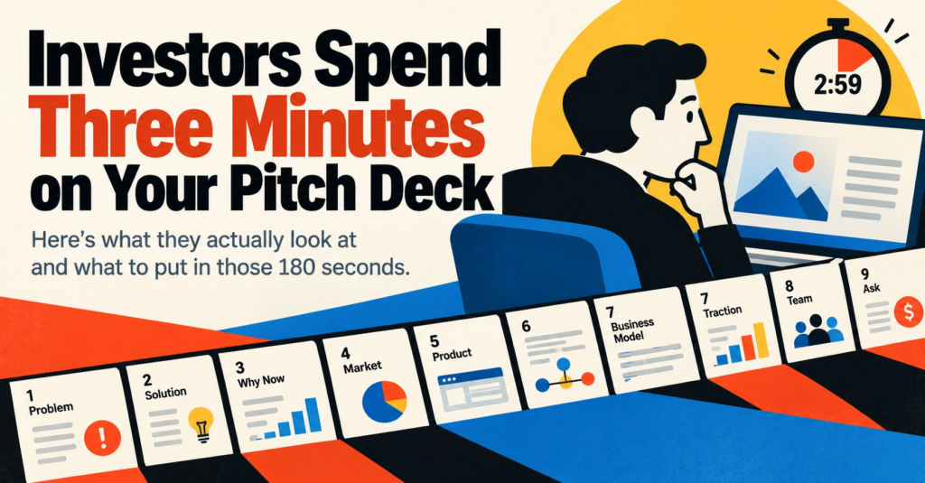 Investors Spend Three Minutes on Your Pitch Deck